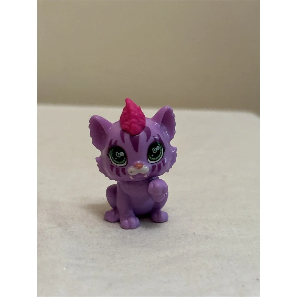 Mattel Cave Club Pets Lot of 3 Pink Dinosaur Blue Wolf Purple Kitten Figures
